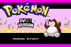 Pokemon Sweet Version (Beta) Title Screen